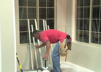 Balcony trim with drywall
